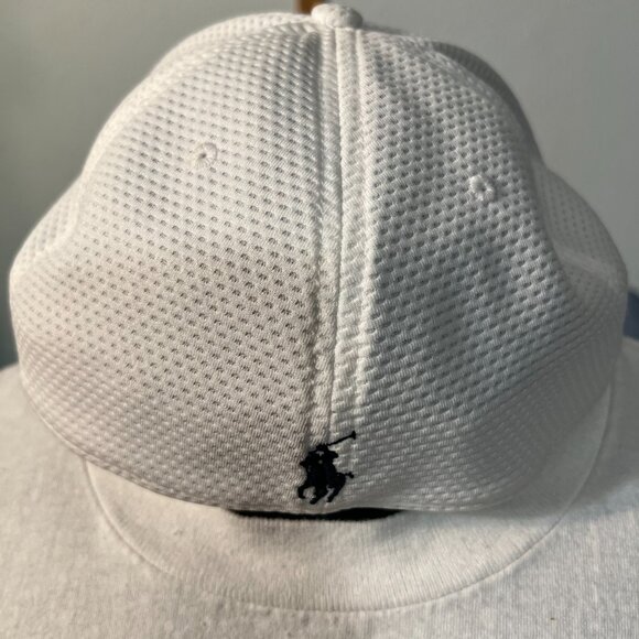 NWOT Polo Sport Ralph Lauren White w Logo Adult Cap Hat SZ Med/Lrg - RARE! - Picture 3 of 9